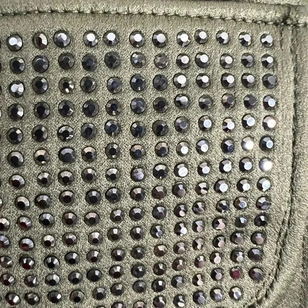 INC INTERNATIONAL CONCEPT Y2K CARGO PANTS FOREST GREEN SEQUIN POCKETS CUFFED - Picture 9 of 12
